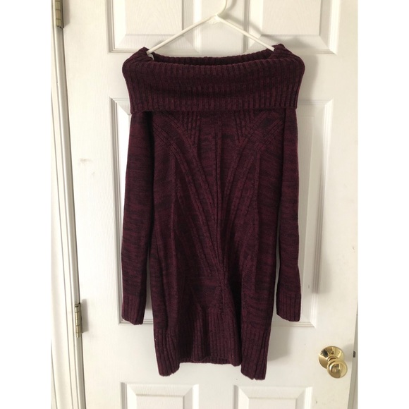 Alyx Sweaters - ALYX maroon sweater knee length sweater dress